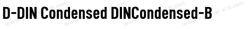 D-DIN Condensed DINCondensed-Bold字体转换